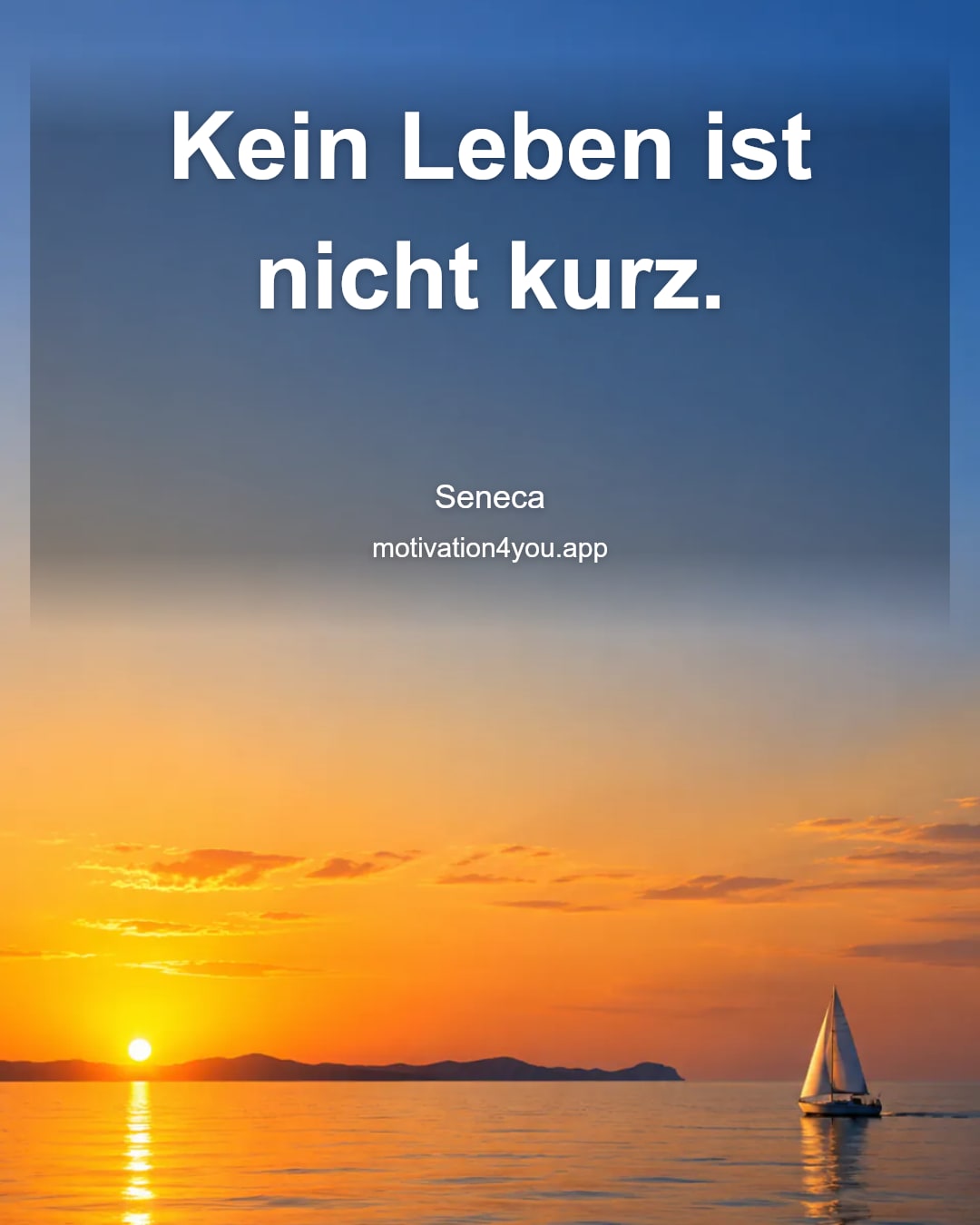 Kein Leben ist nicht kurz.