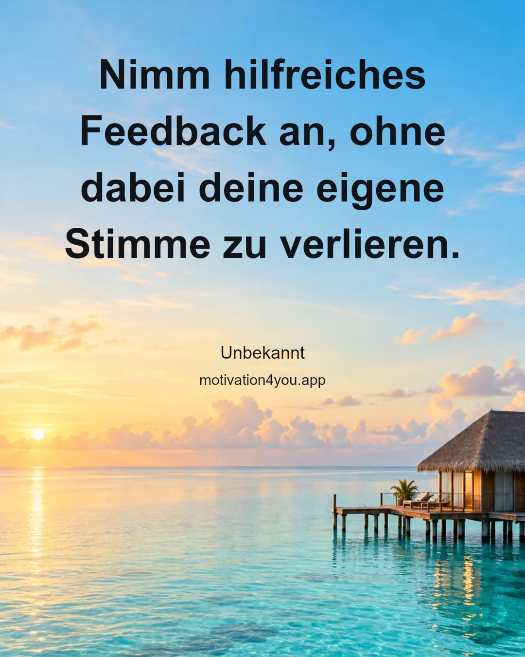 Nimm hilfreiches Feedback an, ohne dabei deine eigene Stimme zu verlieren.