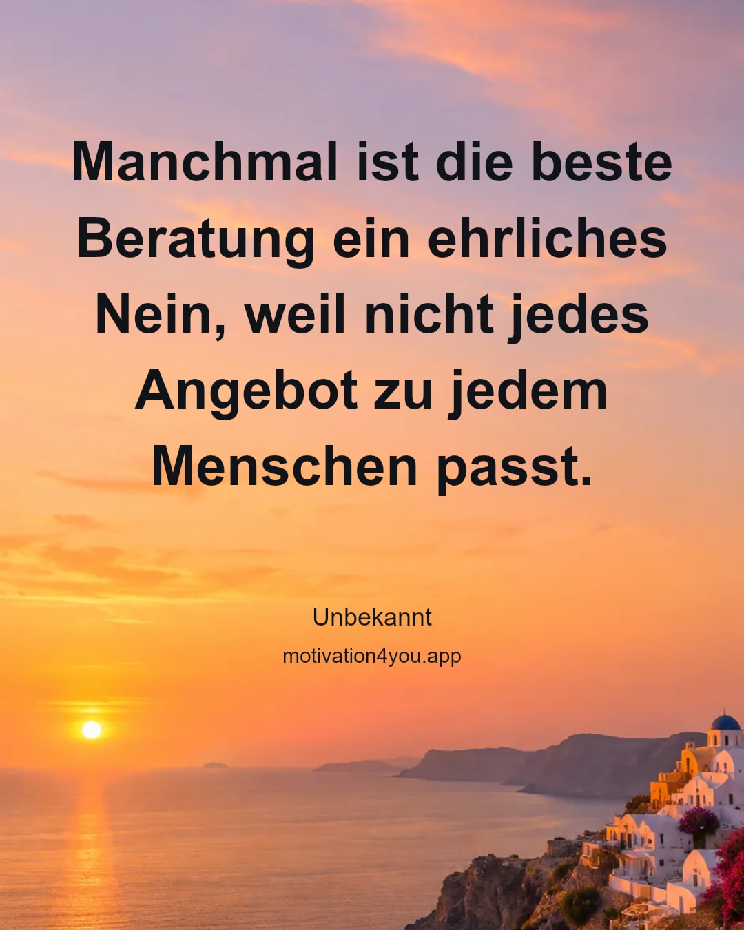 Manchmal ist die beste Beratung ein ehrliches Nein, weil nicht jedes Angebot zu jedem Menschen passt.