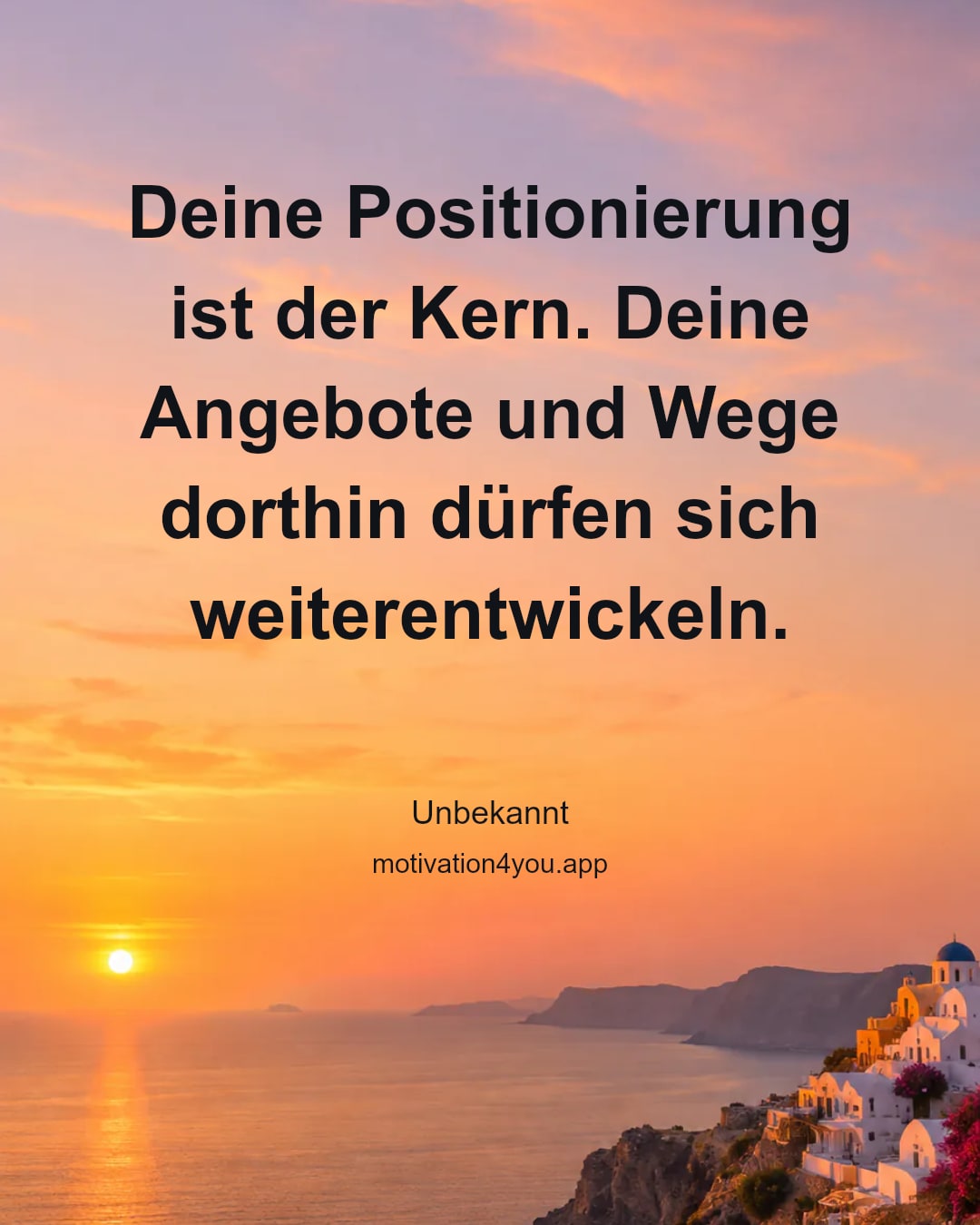 Deine Positionierung ist der Kern. Deine Angebote und Wege dorthin dürfen sich weiterentwickeln.