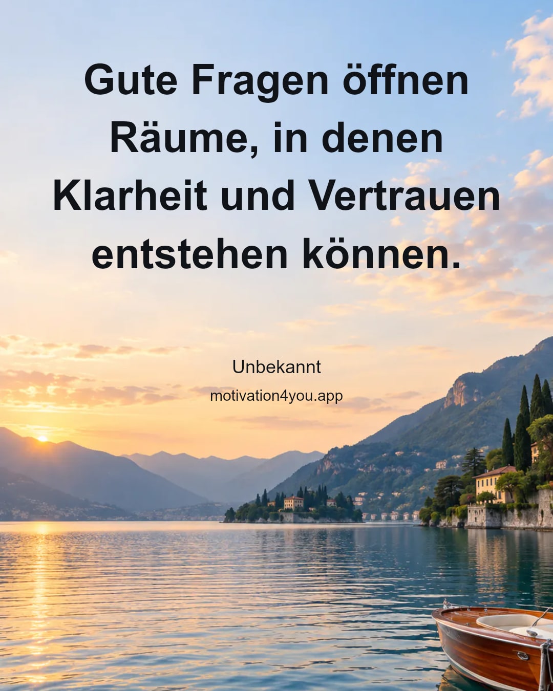 Gute Fragen öffnen Räume, in denen Klarheit und Vertrauen entstehen können.