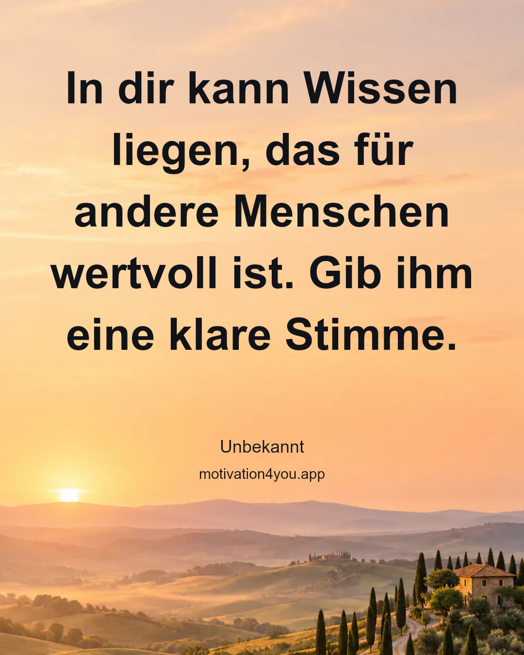 In dir kann Wissen liegen, das für andere Menschen wertvoll ist. Gib ihm eine klare Stimme.