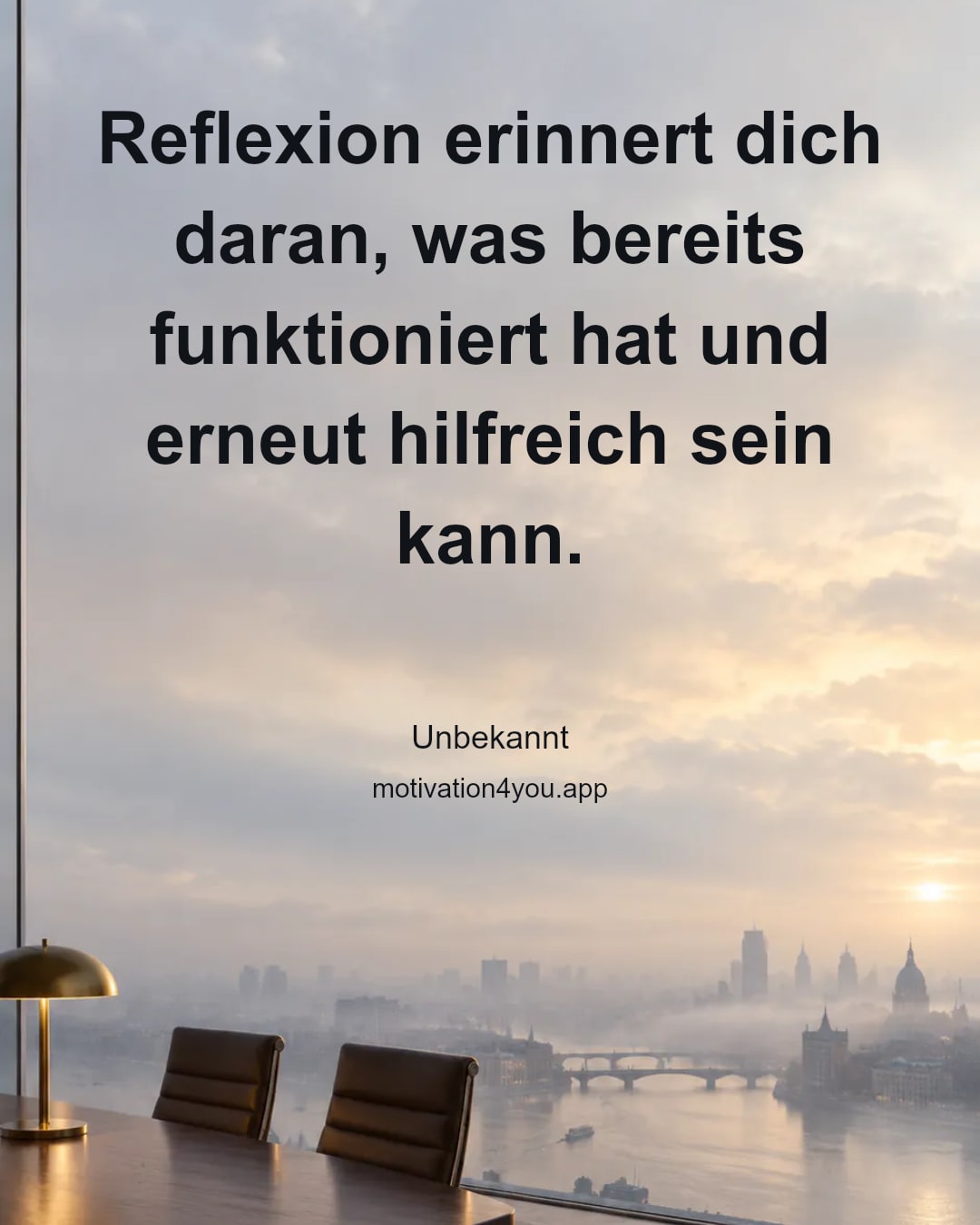 Reflexion erinnert dich daran, was bereits funktioniert hat und erneut hilfreich sein kann.