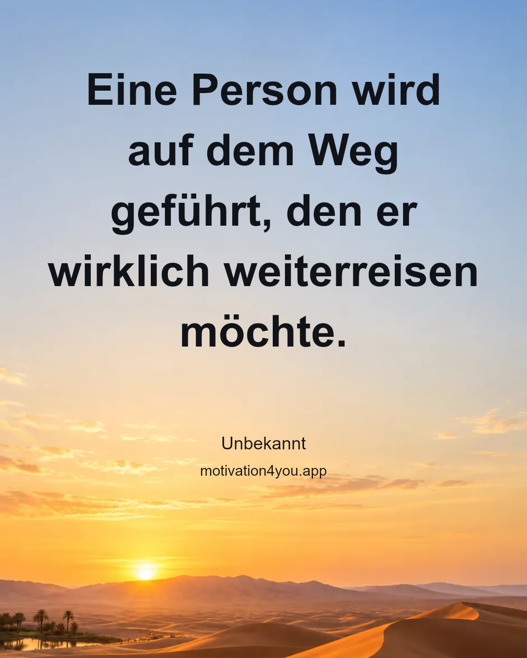 Eine Person wird auf dem Weg geführt, den er wirklich weiterreisen möchte.