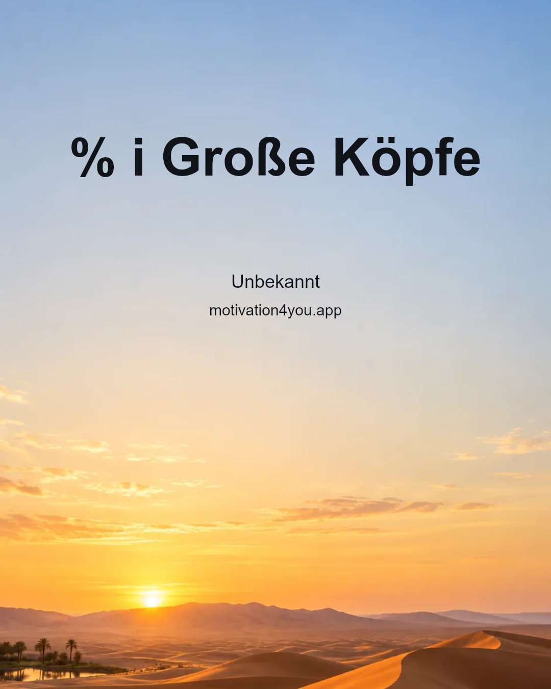 % i Große Köpfe