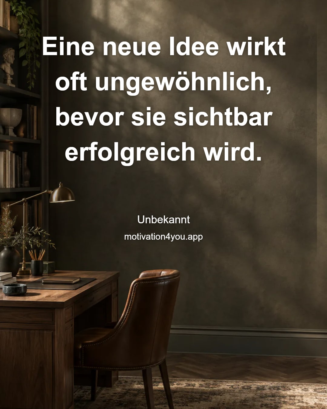 Eine neue Idee wirkt oft ungewöhnlich, bevor sie sichtbar erfolgreich wird.