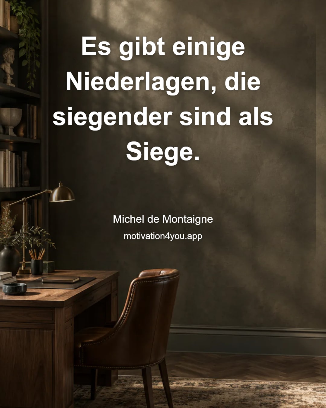 Es gibt einige Niederlagen, die siegender sind als Siege.