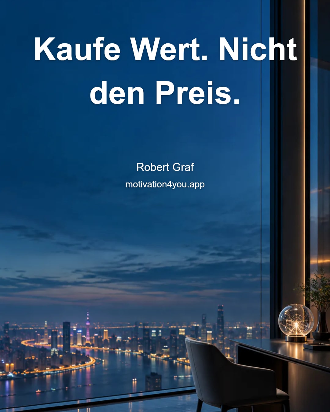 Kaufe Wert. Nicht den Preis.