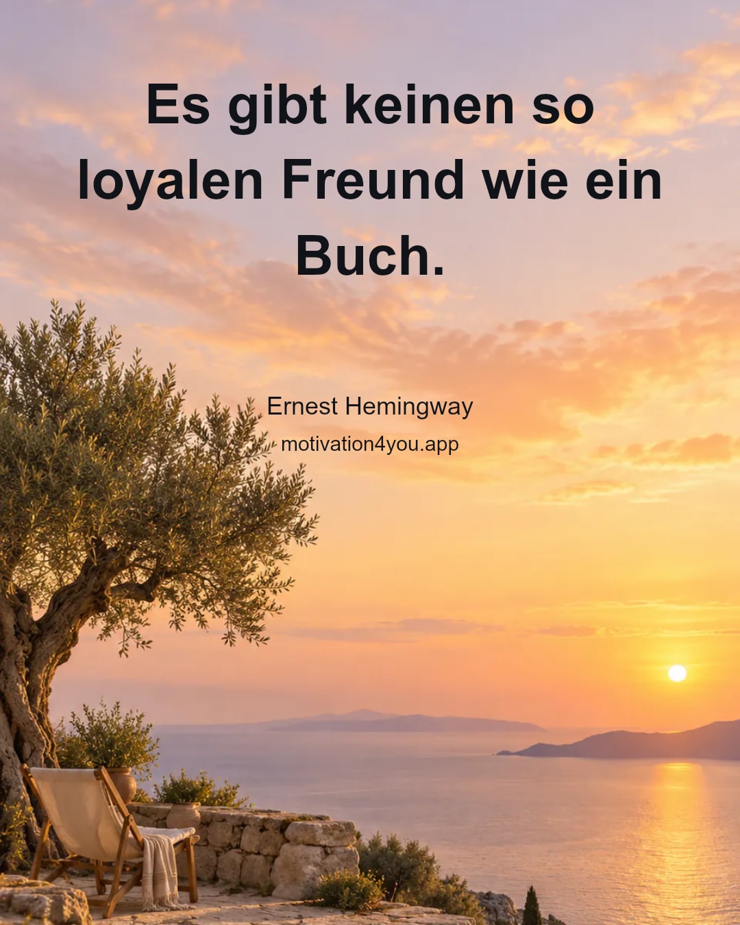 Es gibt keinen so loyalen Freund wie ein Buch.
