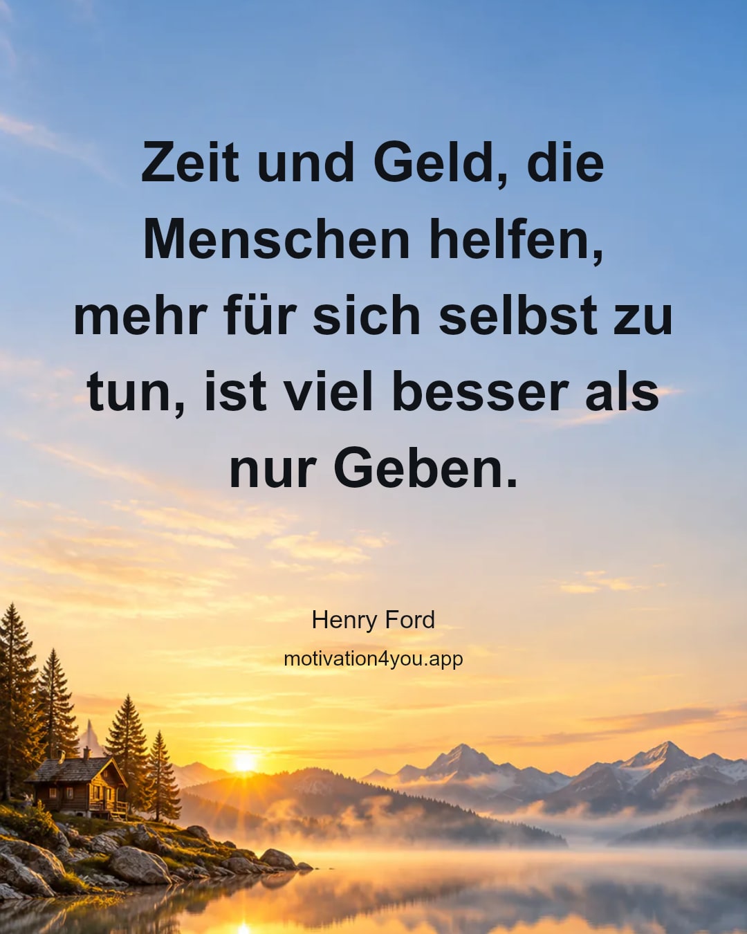 Zeit und Geld, die Menschen helfen, mehr für sich selbst zu tun, ist viel besser als nur Geben.