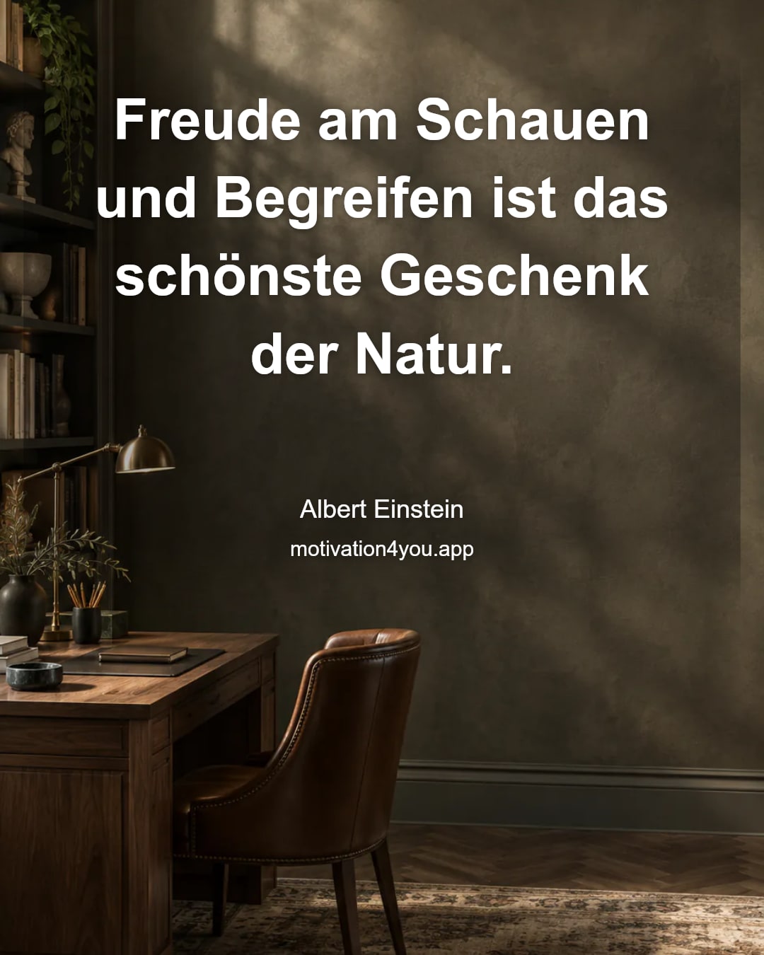 Freude am Schauen und Begreifen ist das schönste Geschenk der Natur.