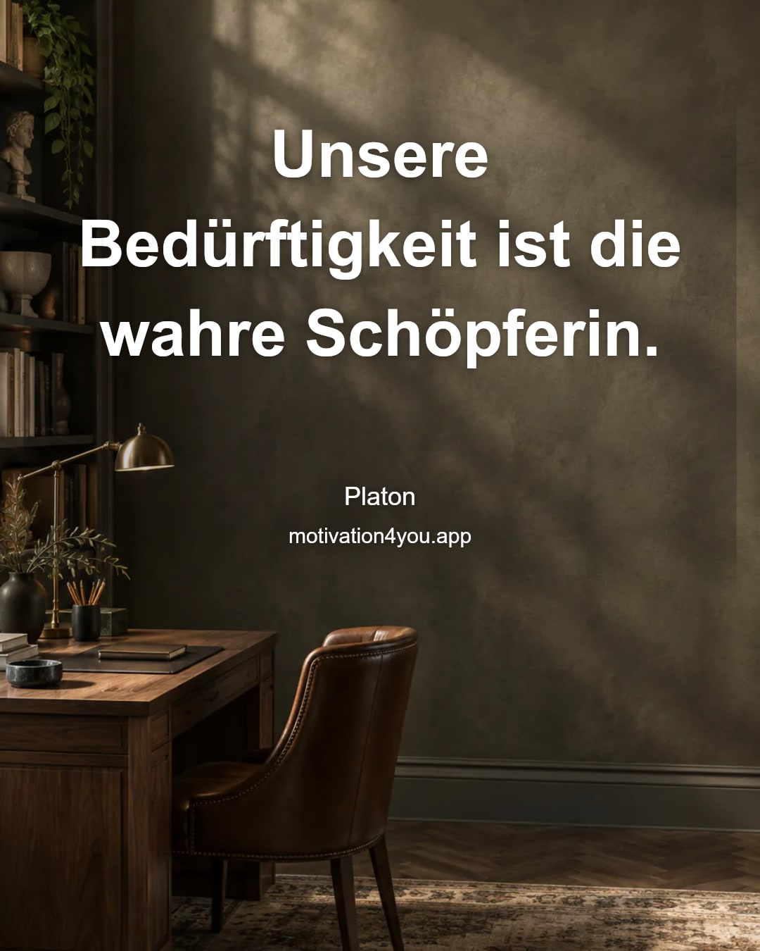 Unsere Bedürftigkeit ist die wahre Schöpferin.