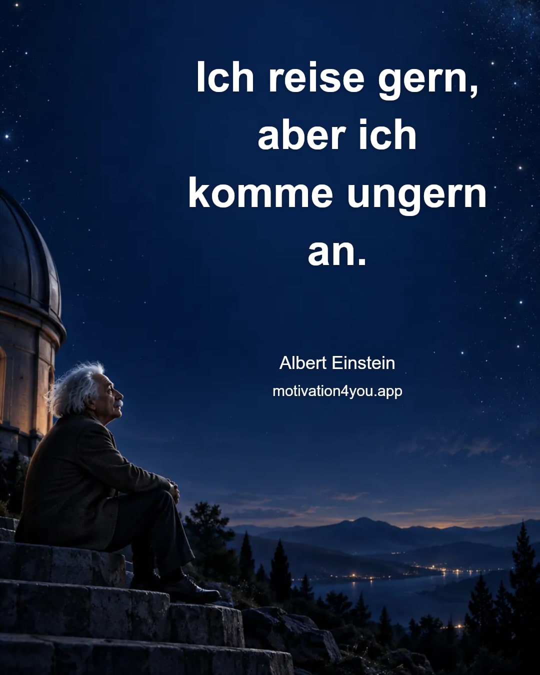 Ich reise gern, aber ich komme ungern an.