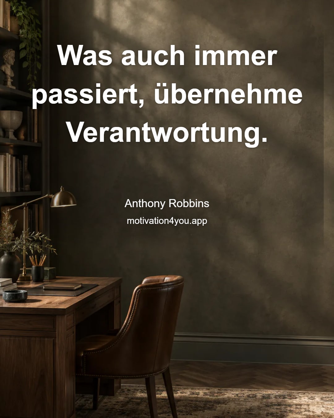 Was auch immer passiert, übernehme Verantwortung.