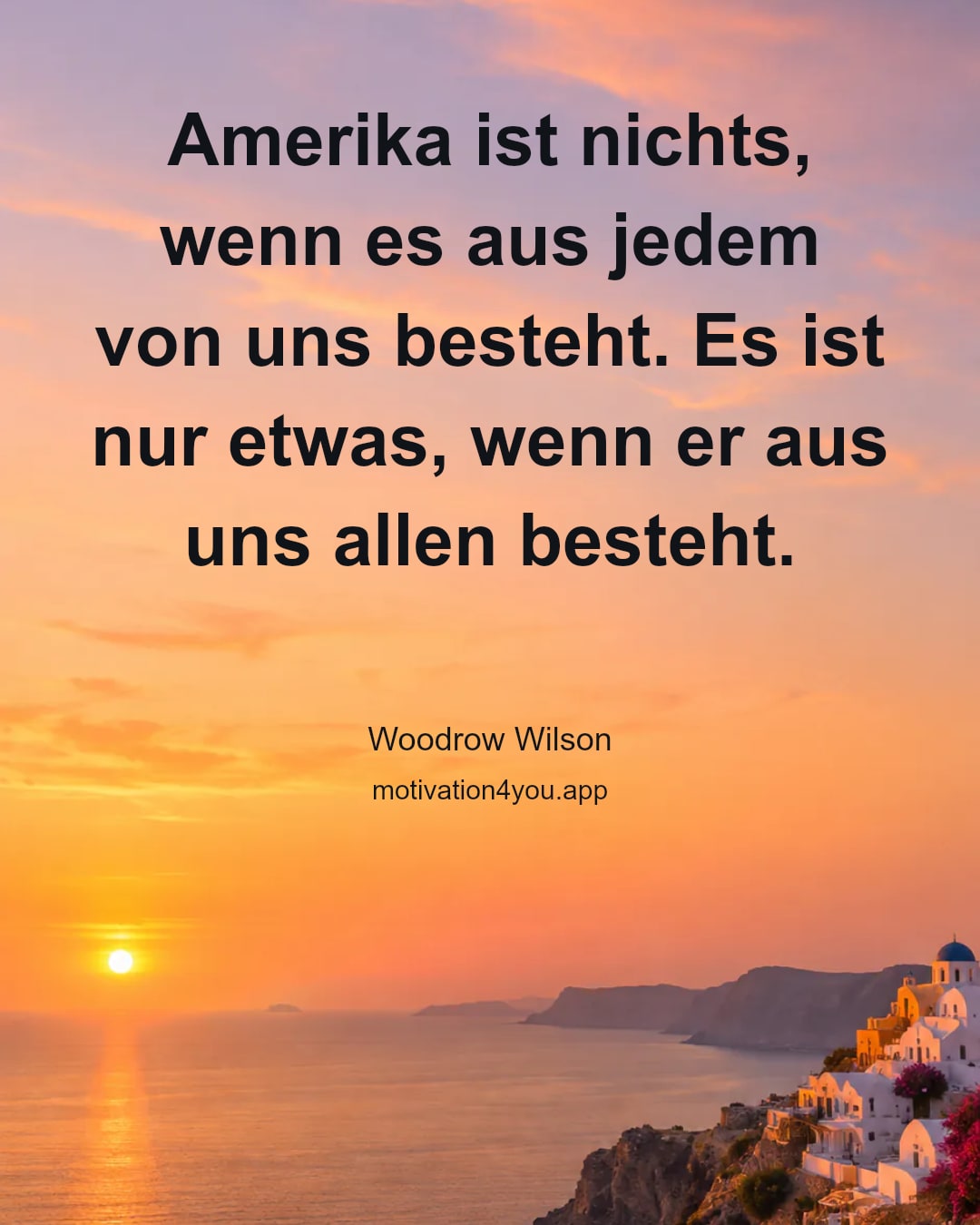 Amerika ist nichts, wenn es aus jedem von uns besteht. Es ist nur etwas, wenn er aus uns allen besteht.