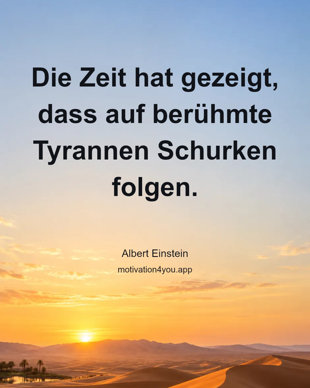 Die Zeit hat gezeigt, dass auf berühmte Tyrannen Schurken folgen.