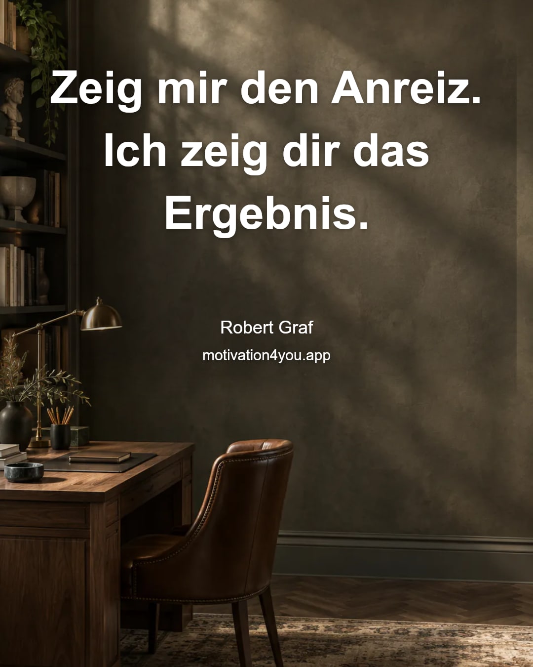 Zeig mir den Anreiz. Ich zeig dir das Ergebnis.