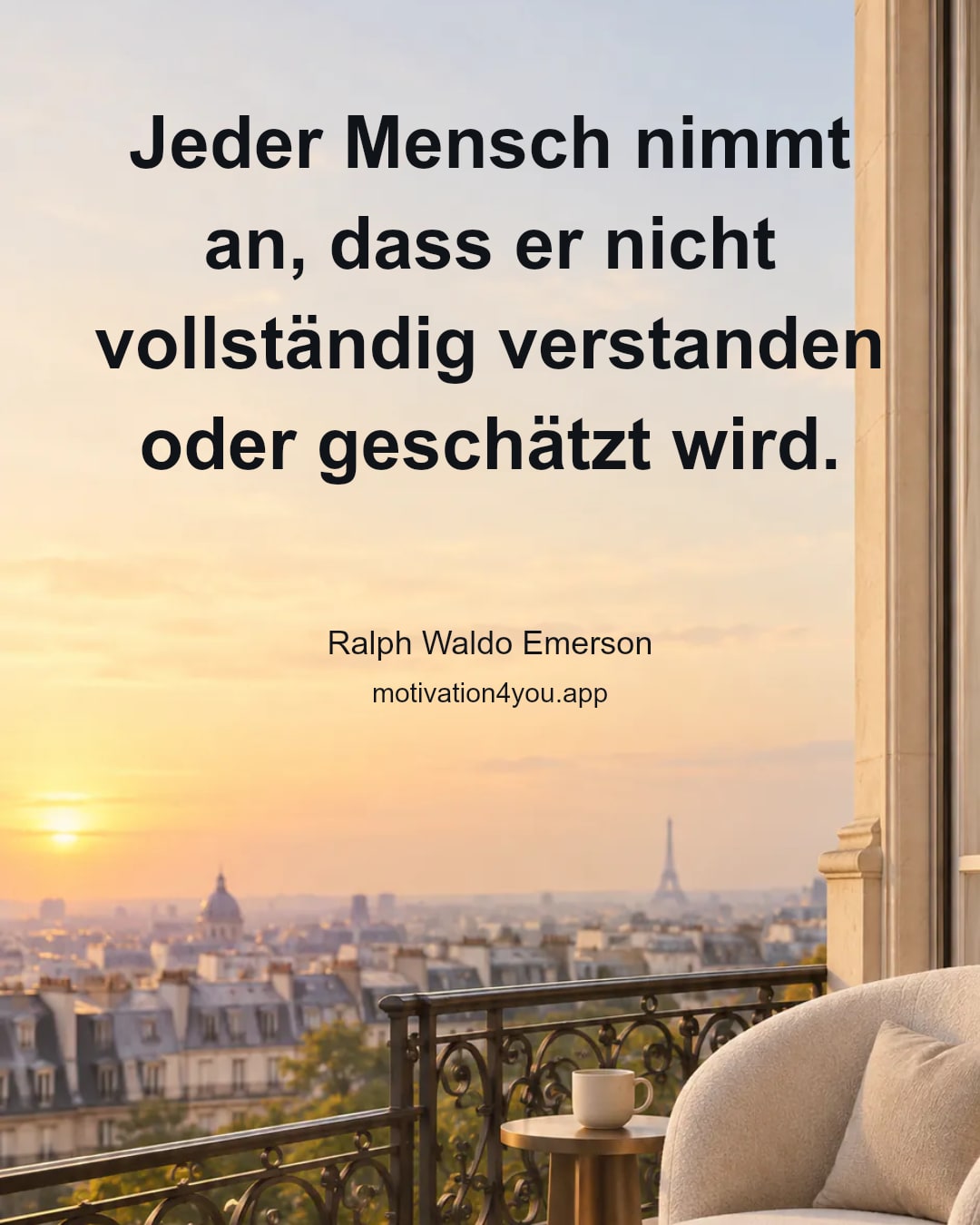 Jeder Mensch nimmt an, dass er nicht vollständig verstanden oder geschätzt wird.