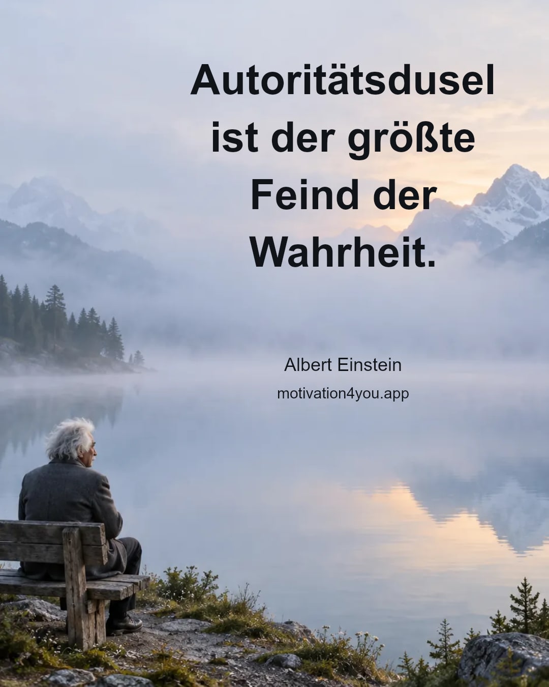 Autoritätsdusel ist der größte Feind der Wahrheit.