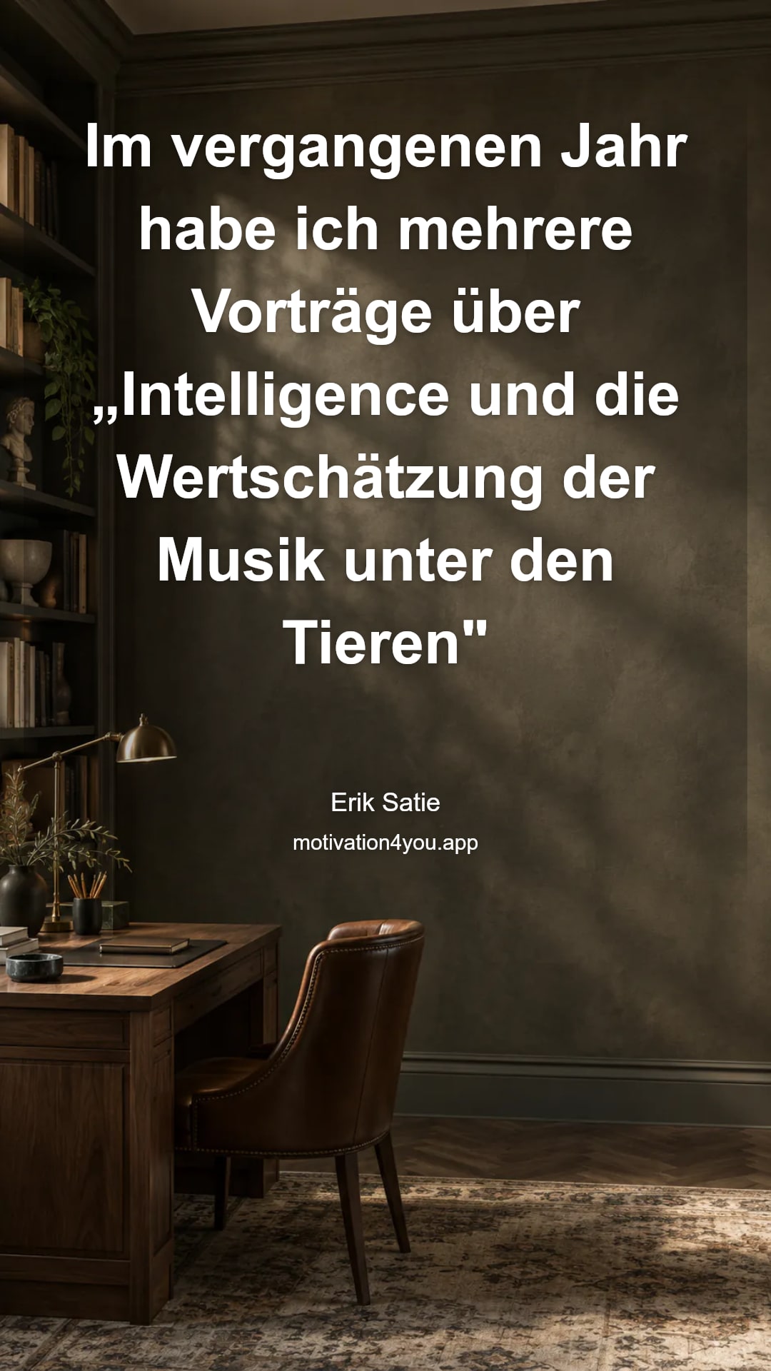 Im vergangenen Jahr habe ich mehrere Vorträge über „Intelligence und die Wertschätzung der Musik unter den Tieren" gehalten. Heute werde ich mit euch über „Interligence and the Appreciation of Music Affair Critics" sprechen, das Thema ist sehr ähnlich.