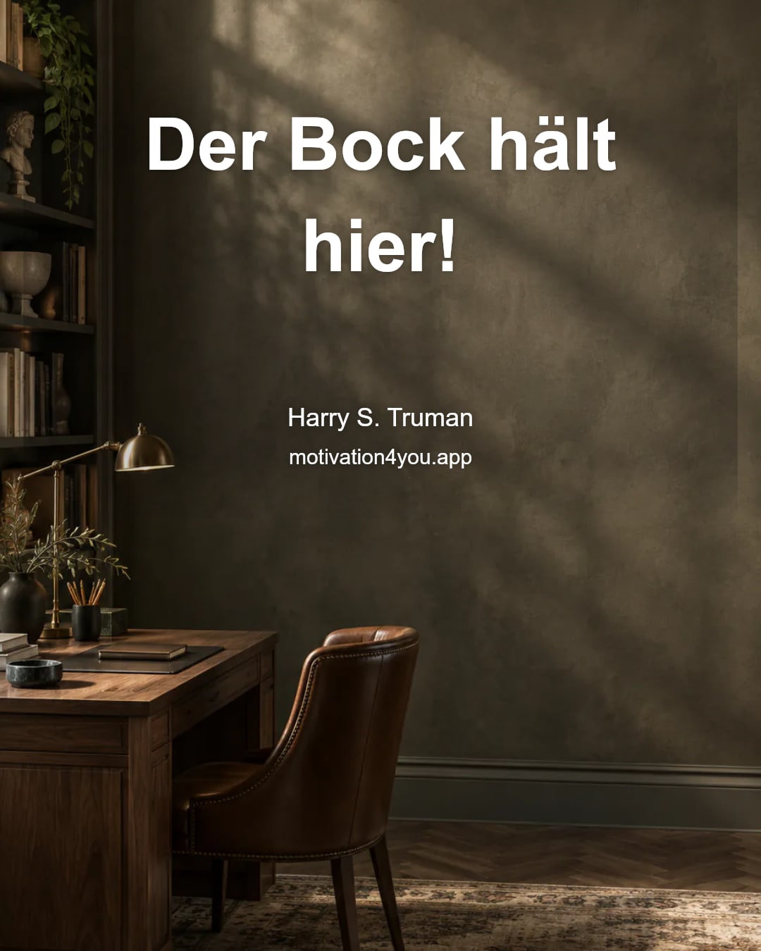 Der Bock hält hier!