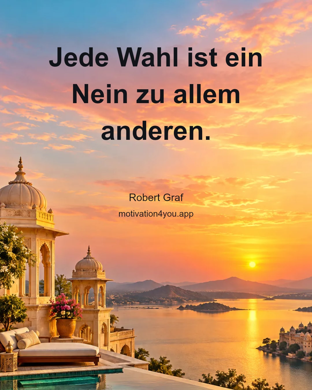Jede Wahl ist ein Nein zu allem anderen.