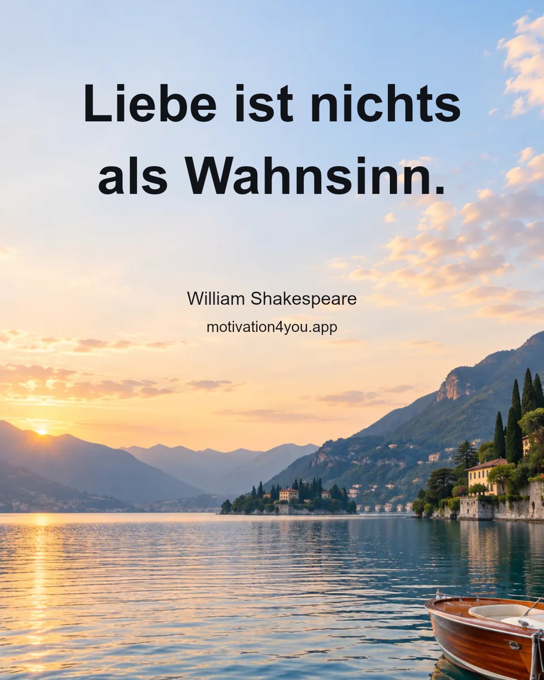 Liebe ist nichts als Wahnsinn.