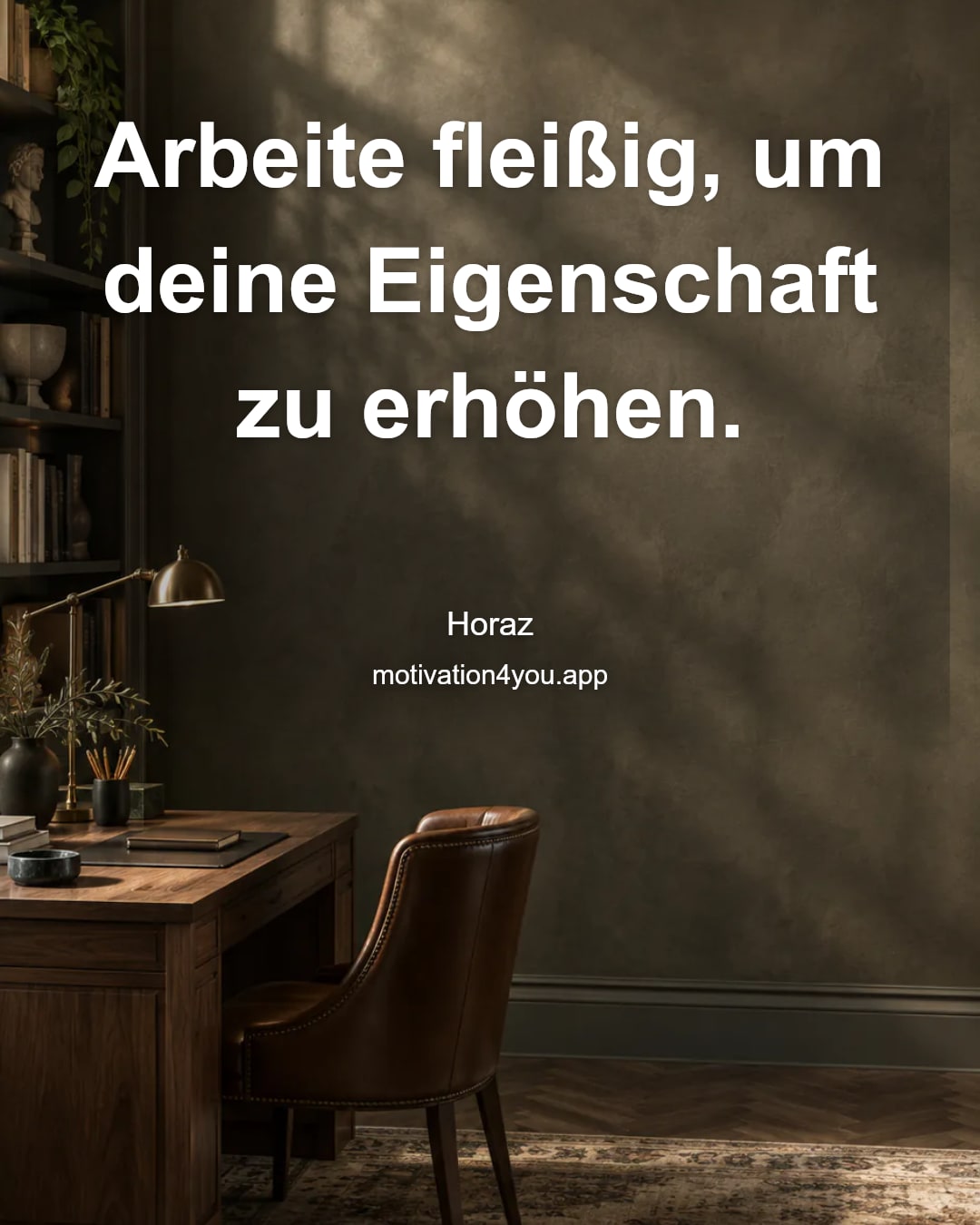 Arbeite fleißig, um deine Eigenschaft zu erhöhen.