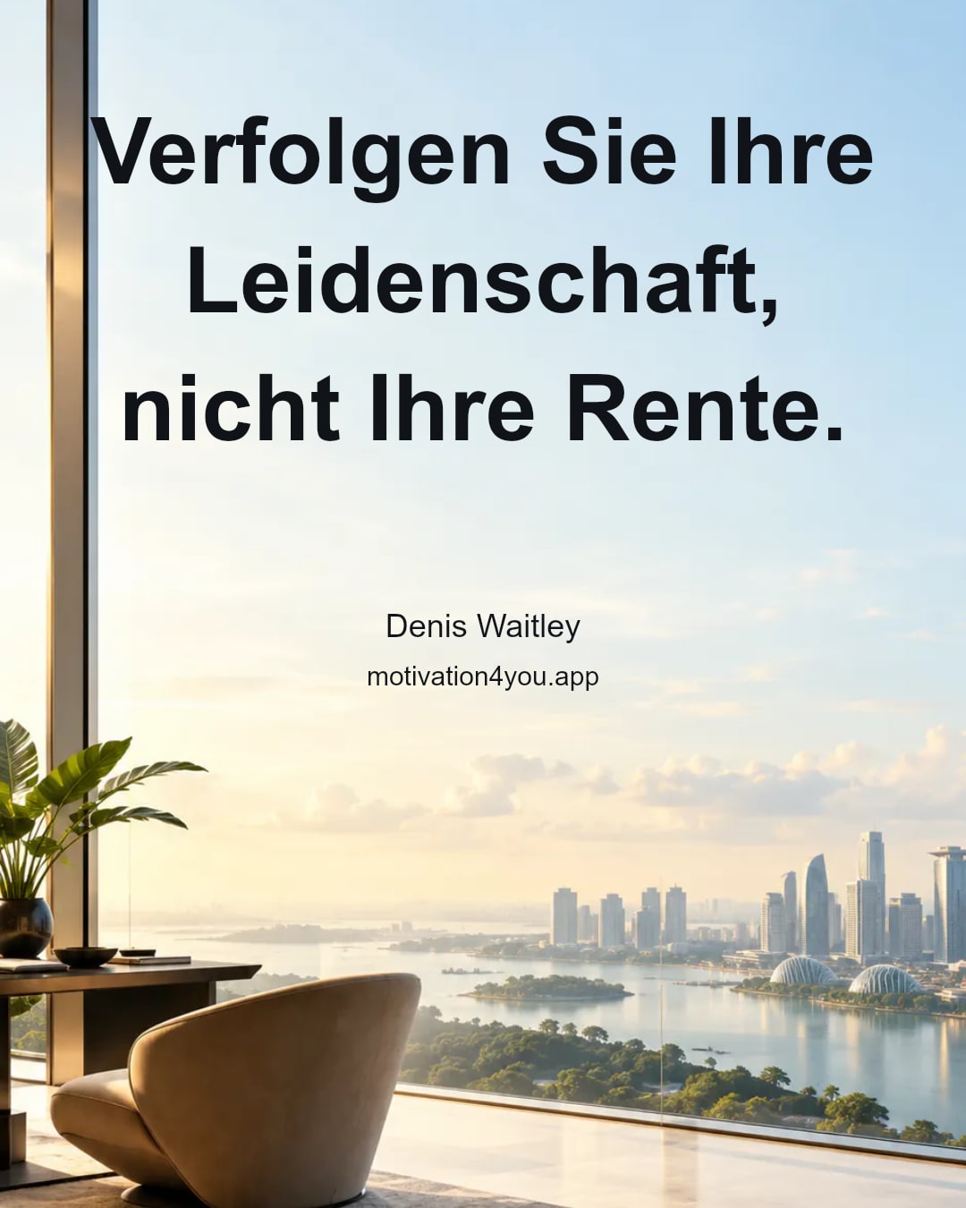 Verfolgen Sie Ihre Leidenschaft, nicht Ihre Rente.