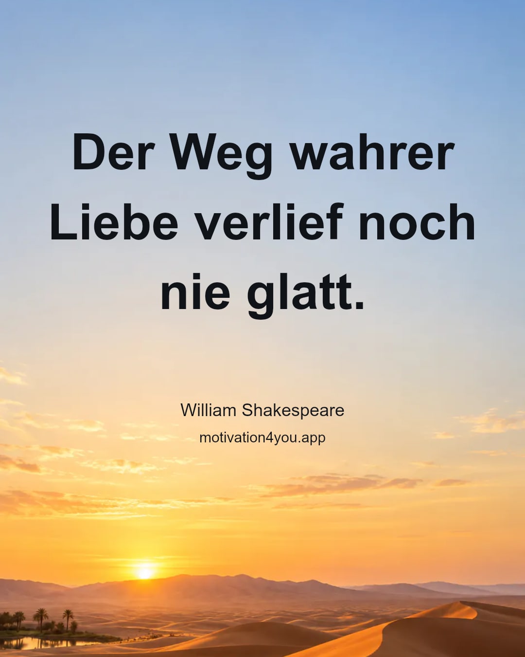 Der Weg wahrer Liebe verlief noch nie glatt.