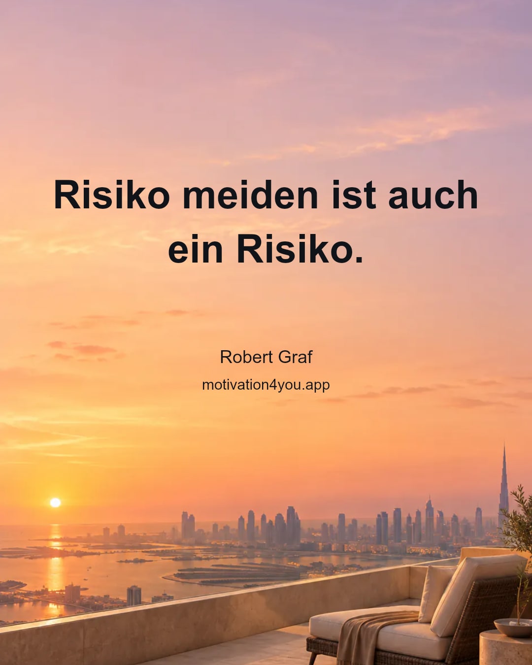 Risiko meiden ist auch ein Risiko.