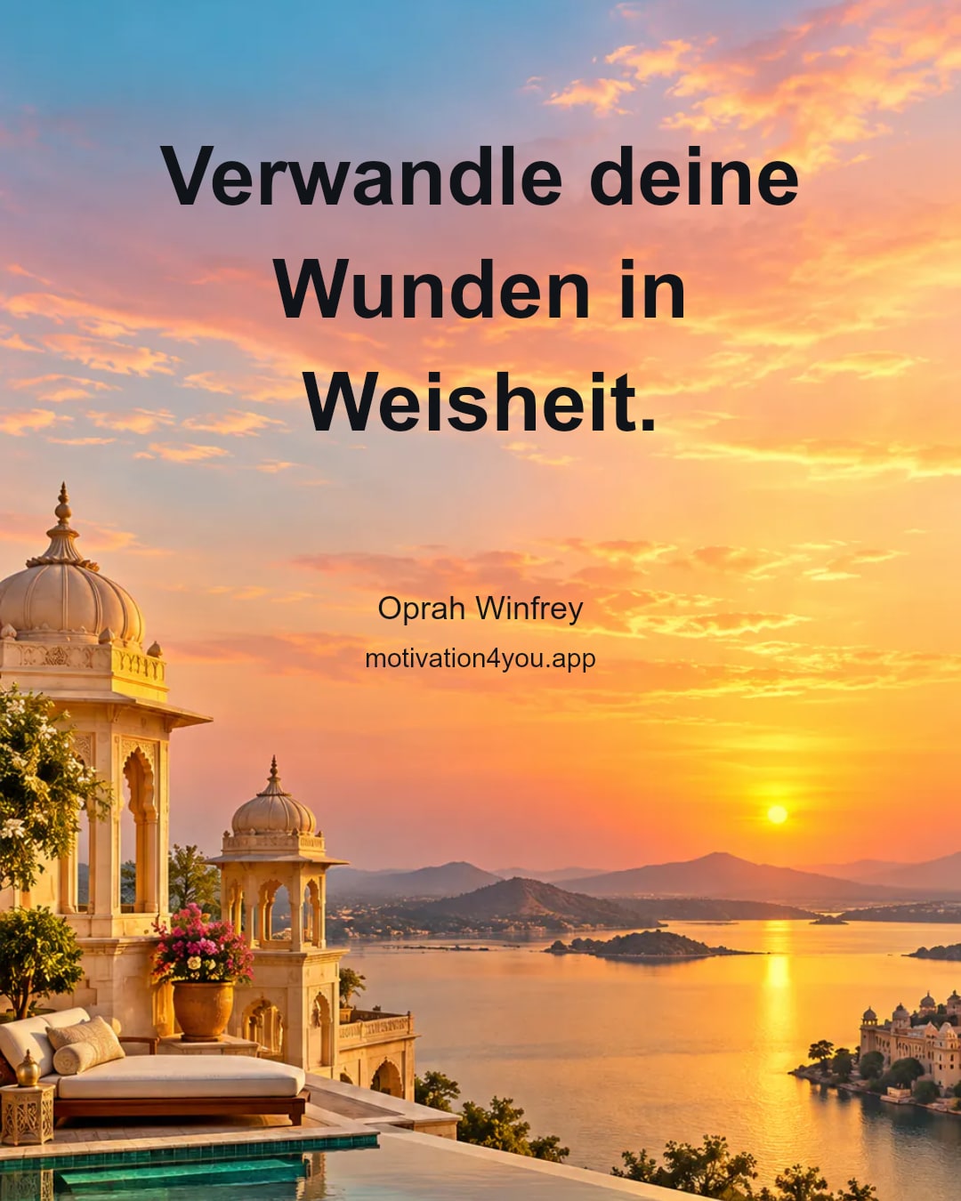 Verwandle deine Wunden in Weisheit.