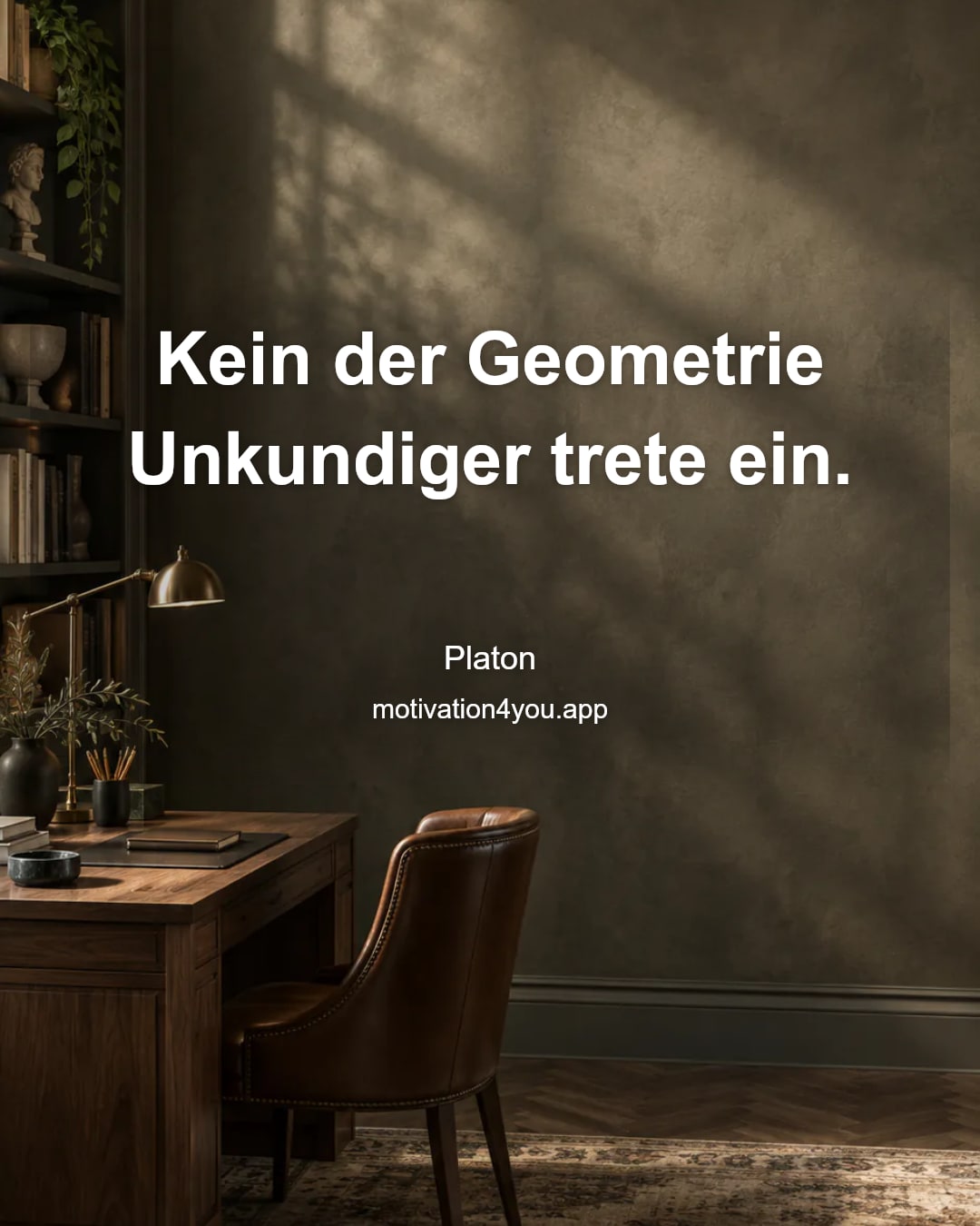 Kein der Geometrie Unkundiger trete ein.