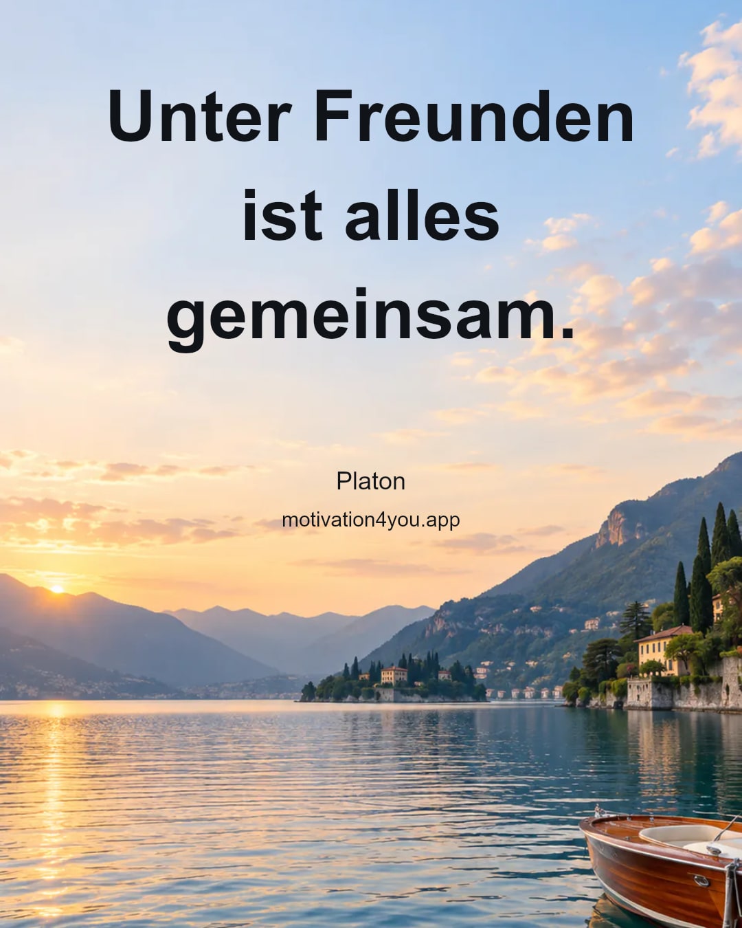 Unter Freunden ist alles gemeinsam.