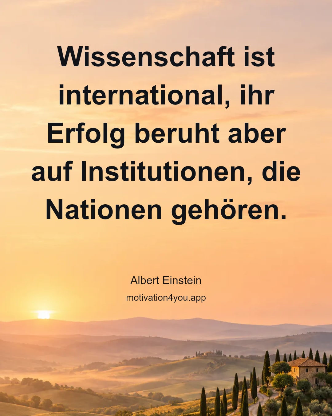 Wissenschaft ist international, ihr Erfolg beruht aber auf Institutionen, die Nationen gehören.