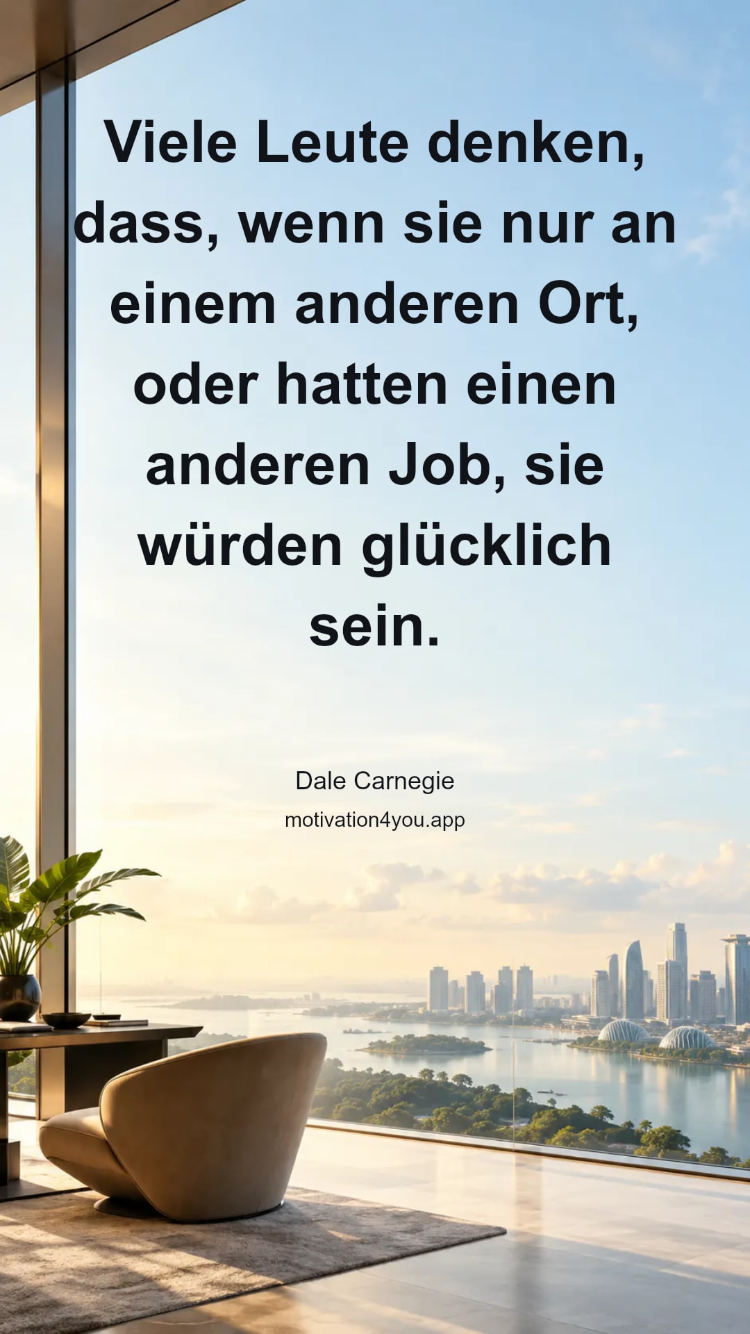 Viele Leute denken, dass, wenn sie nur an einem anderen Ort, oder hatten einen anderen Job, sie würden glücklich sein. Nun, das ist zweifelhaft. So erhalten Sie so viel Glück aus, was Sie tun, wie Sie können und nicht weglassen glücklich zu sein bis zu einem späteren Zeitpunkt.