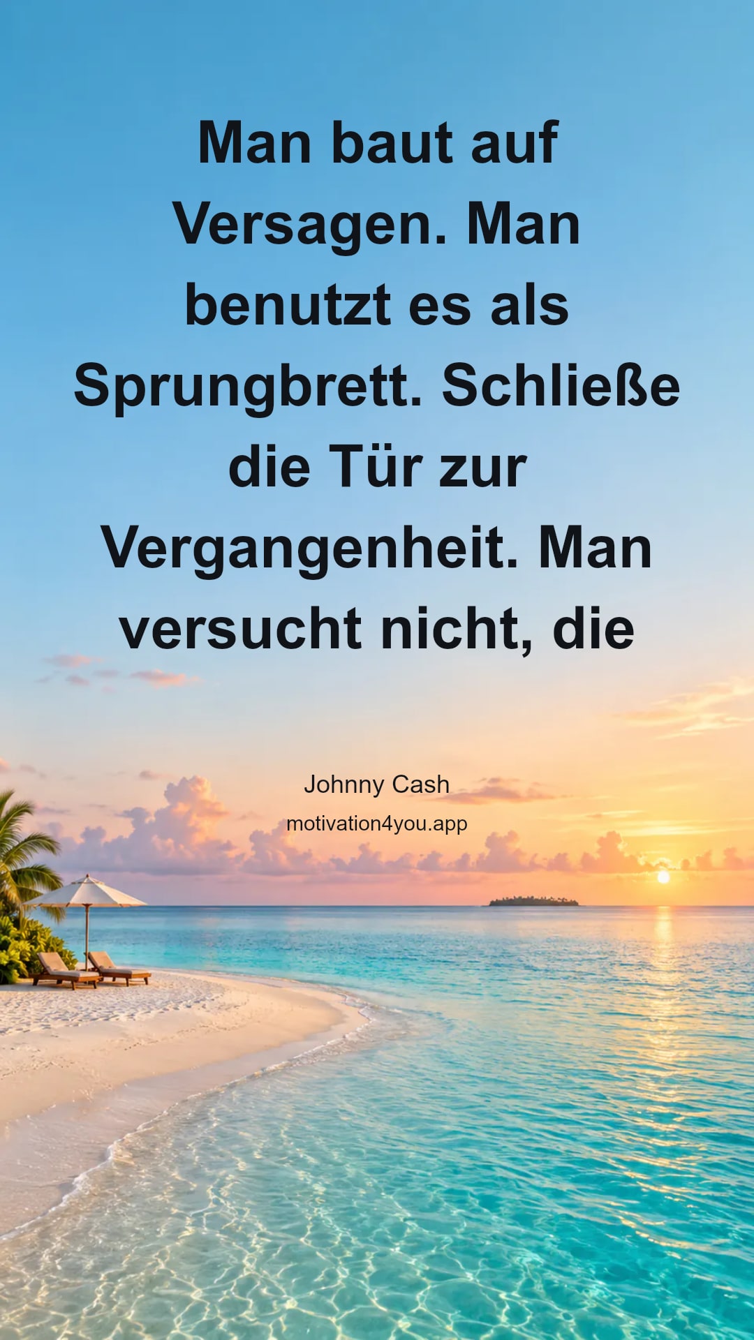 Man baut auf Versagen. Man benutzt es als Sprungbrett. Schließe die Tür zur Vergangenheit. Man versucht nicht, die Fehler zu vergessen, aber man verweilt nicht darauf. Man lässt es nicht zu, dass es eine Energie hat, oder eine Zeit oder einen Raum.