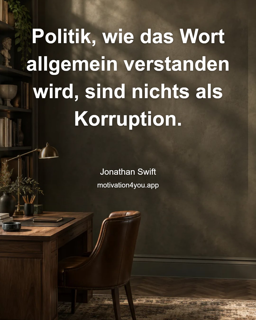 Politik, wie das Wort allgemein verstanden wird, sind nichts als Korruption.