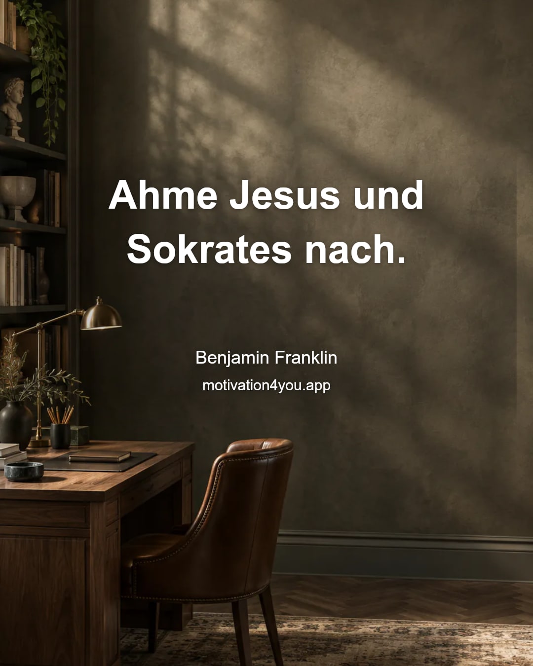 Ahme Jesus und Sokrates nach.
