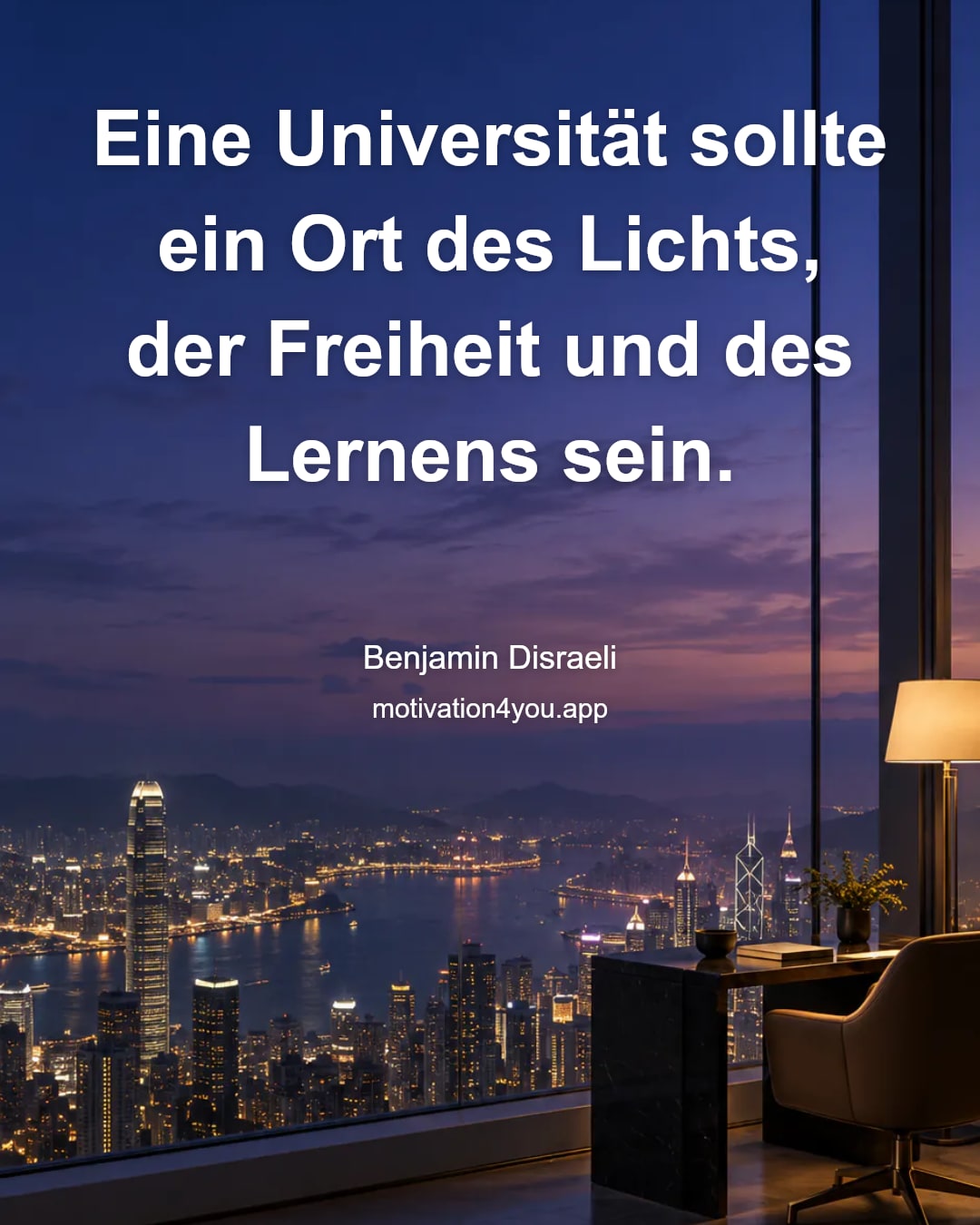 Eine Universität sollte ein Ort des Lichts, der Freiheit und des Lernens sein.