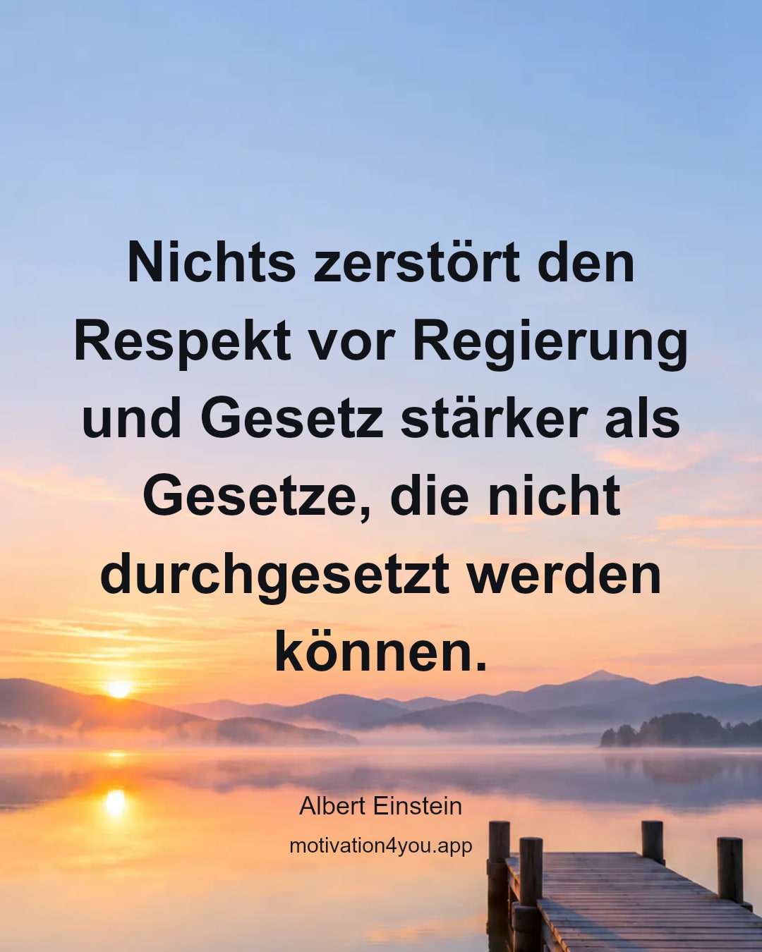 Nichts zerstört den Respekt vor Regierung und Gesetz stärker als Gesetze, die nicht durchgesetzt werden können.