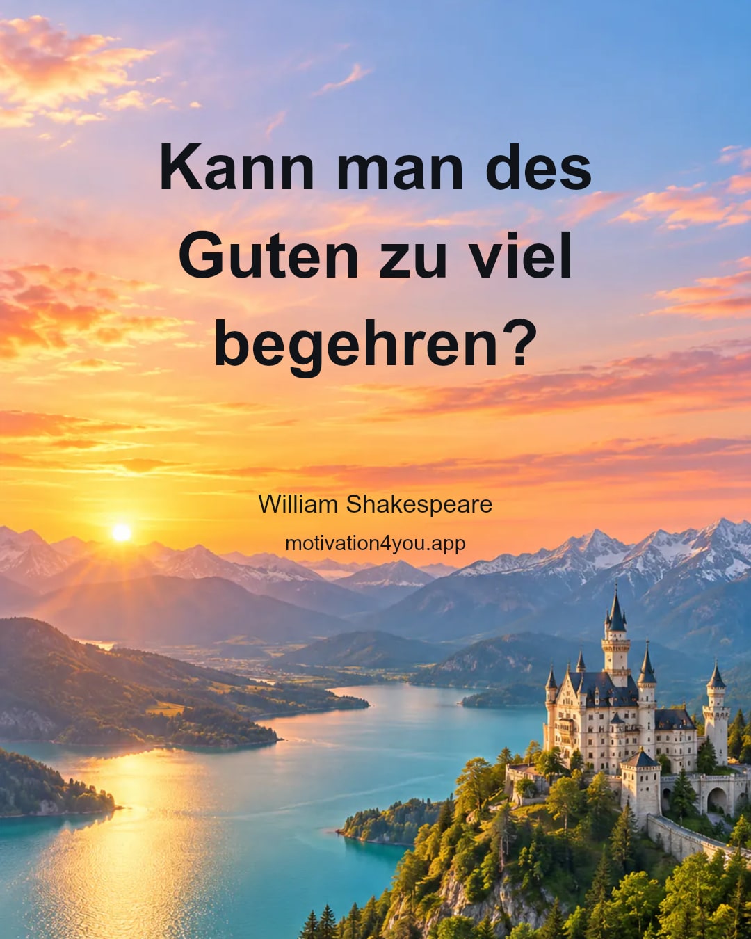 Kann man des Guten zu viel begehren?