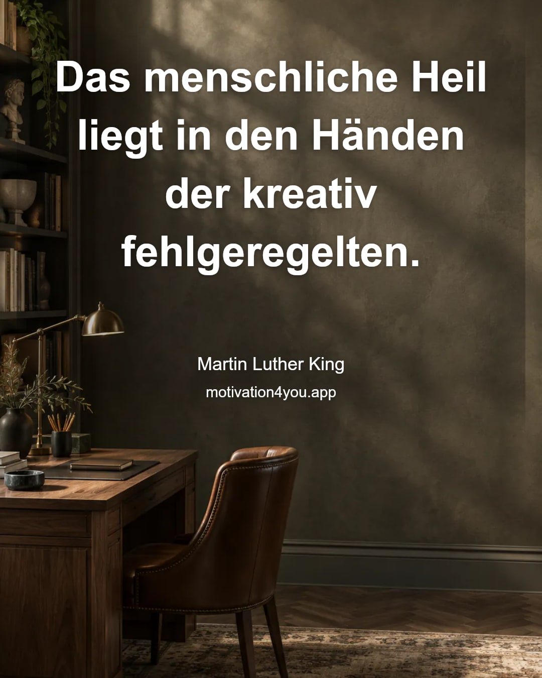 Das menschliche Heil liegt in den Händen der kreativ fehlgeregelten.