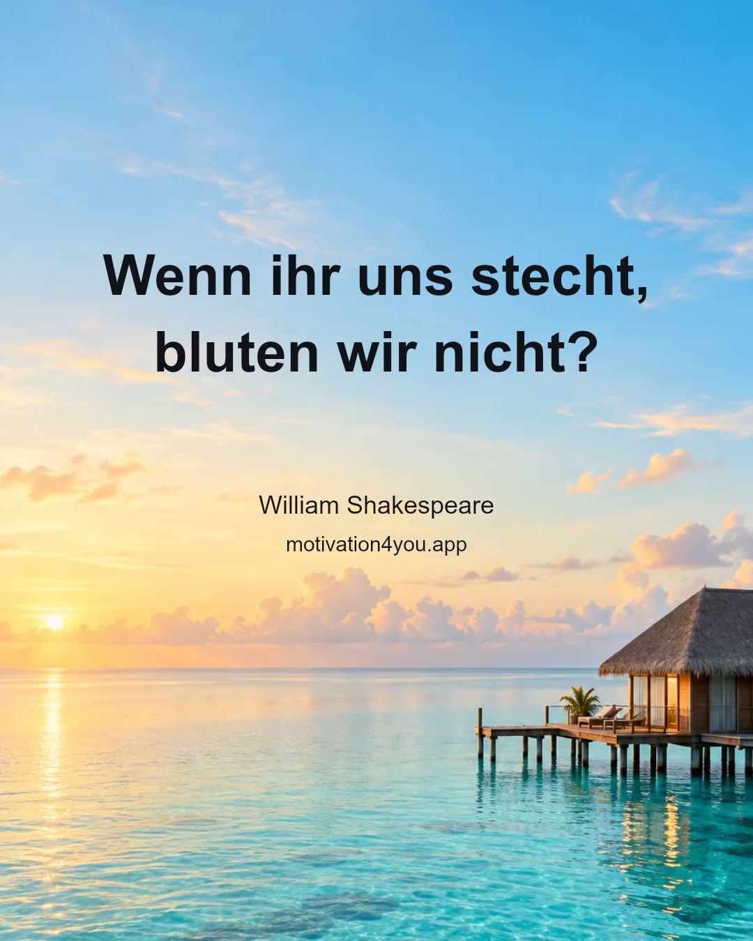Wenn ihr uns stecht, bluten wir nicht?