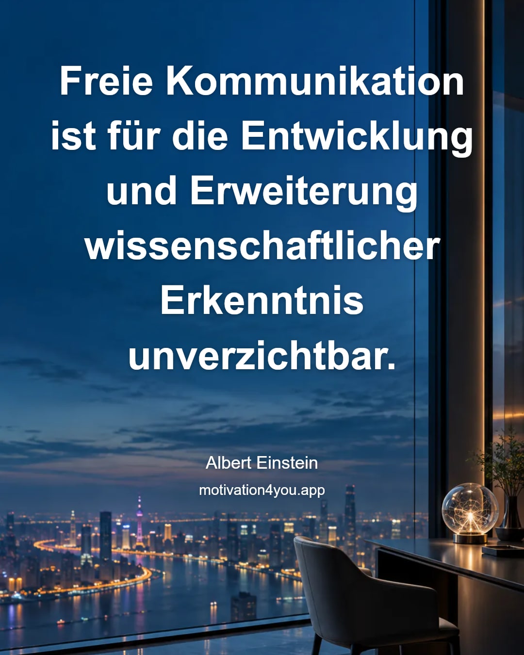 Freie Kommunikation ist für die Entwicklung und Erweiterung wissenschaftlicher Erkenntnis unverzichtbar.